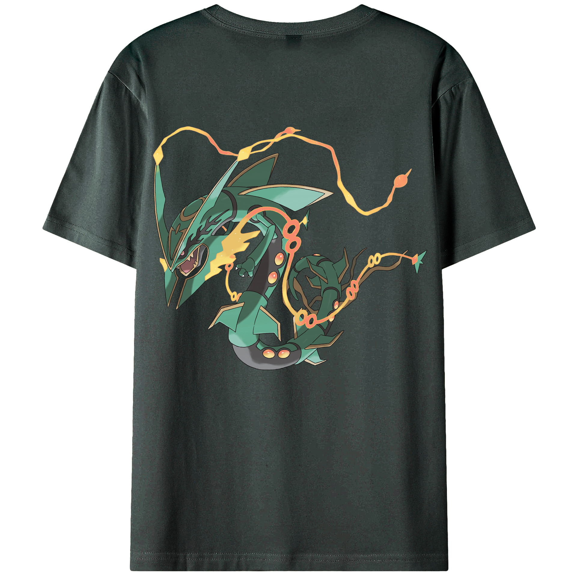 （画像用） ポケットモンスター Pokémon 綿100％ メンズ半袖Tシャツ（バックプリント） 通気性